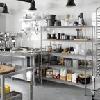 18" Deep x 54" Wide x 64" Height Wire Shelving Kit | 5-Tier | NSF Commercial Storage Rack Unit