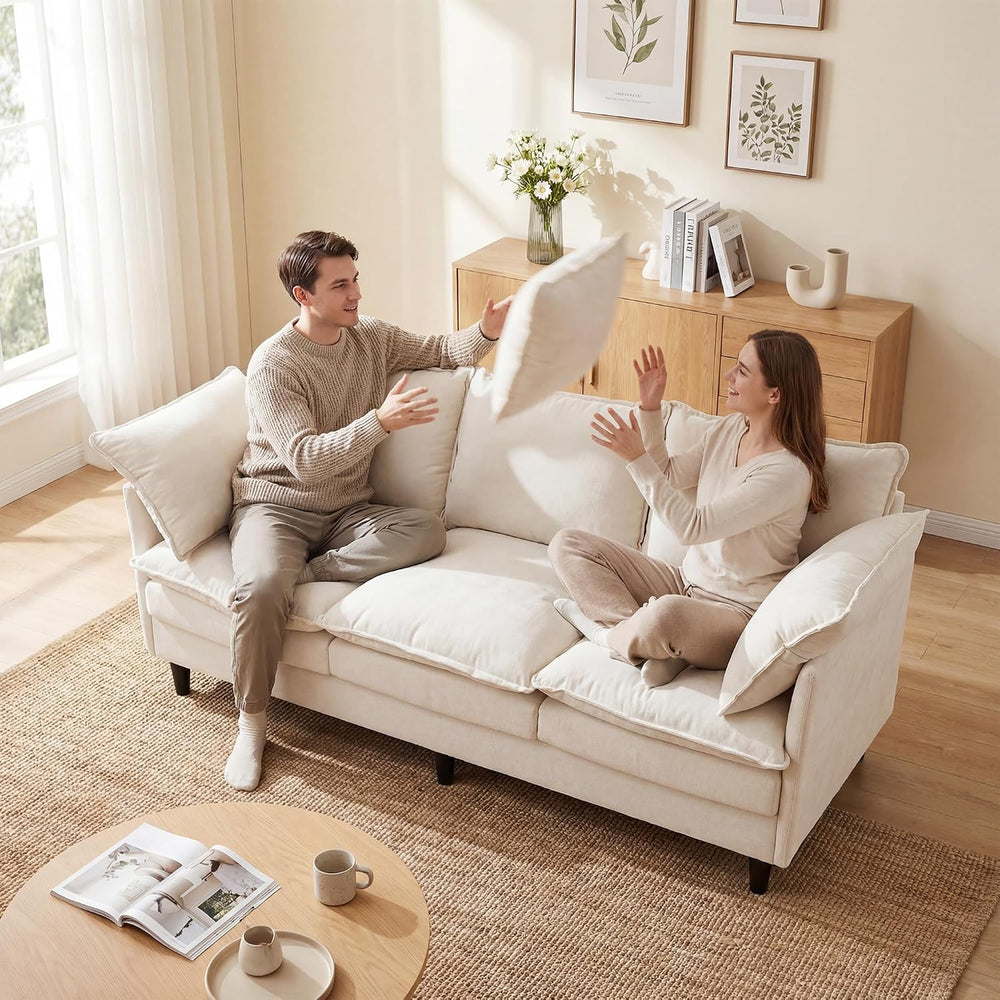 3 Seater Couch & Loveseat Sofa 2 Piece Set, Small 50" Love Seat &amp...