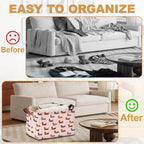 Storage Bin with Handles, Dachshund Collapsible Laundry Baskets for Books, Laundry - Use in Nursery, Closet Organizers and Storage, Blanket Basket