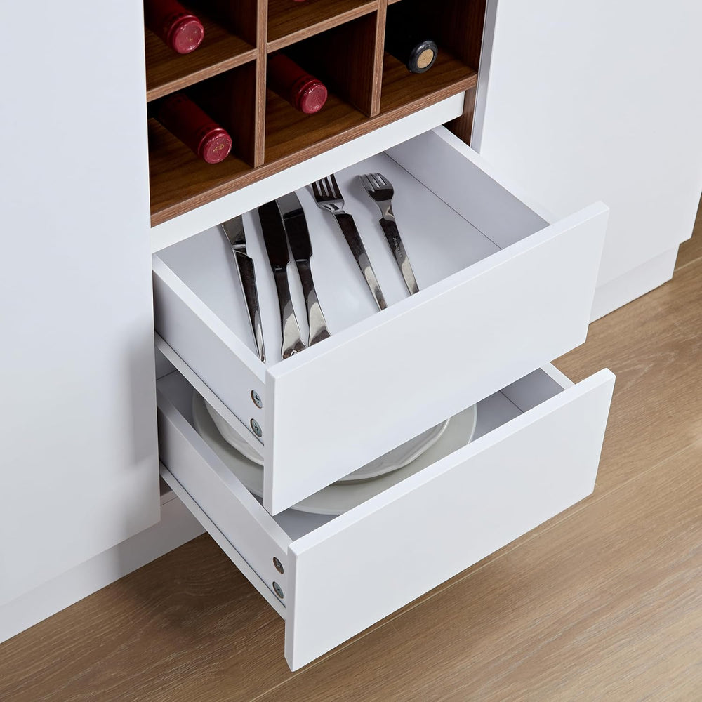 69" Kitchen Pantry Cabinet with Storage,Buffet Sideboard for Coffee Make...