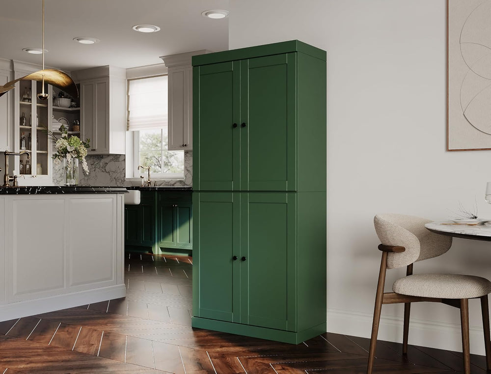 Palace Imports Solid Wood Kitchen Pantry Cabinet - 71.5" Tall x 32"...