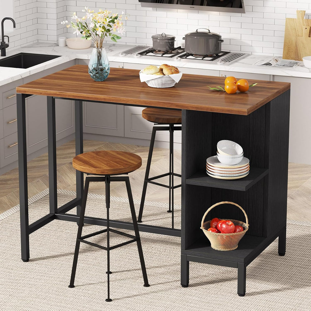 Tribesigns Kitchen Island, 43" Butcher Block Island Table for Kitchen | ...