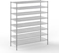 24" Deep x 60" Wide x 74" Height Wire Shelving Kit | 8-Tier | NSF Commercial Storage Rack Unit