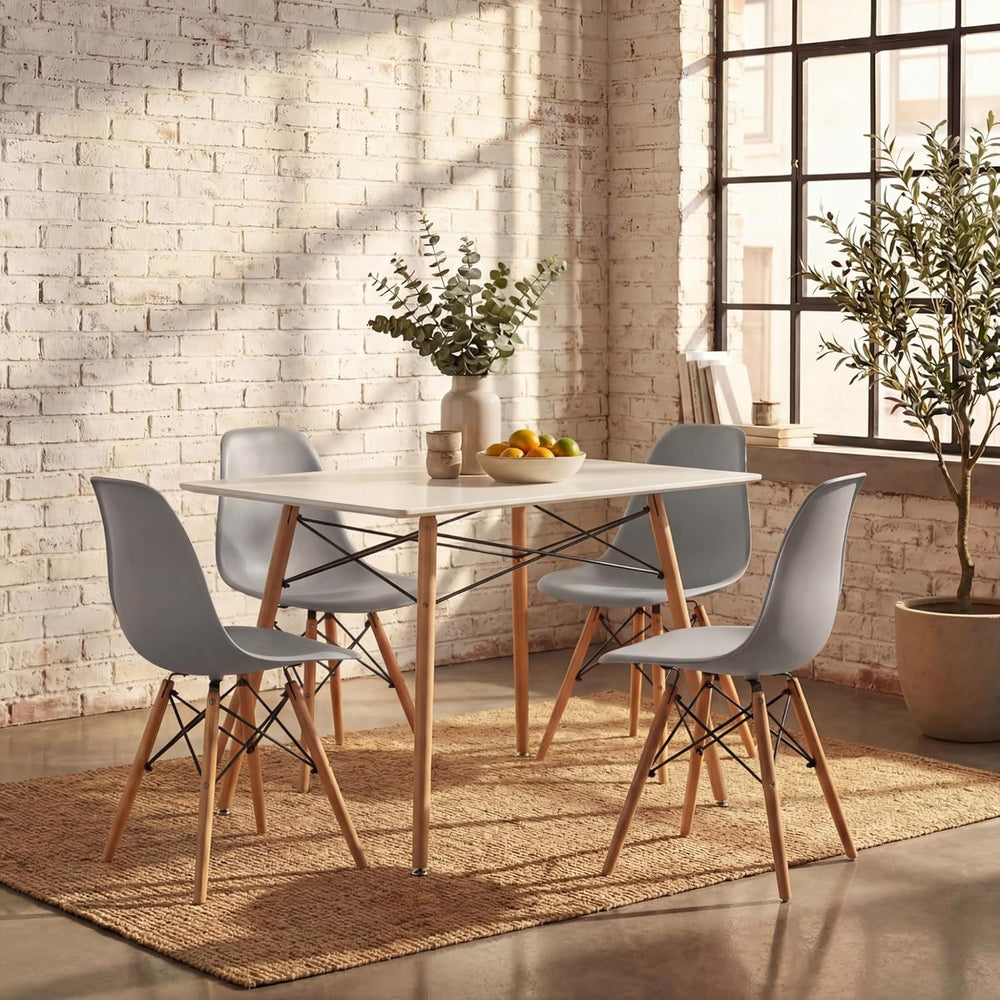 Furmax Modern Style Dining Chair Mid Century Modern DSW Chair, Shell Lounge P...