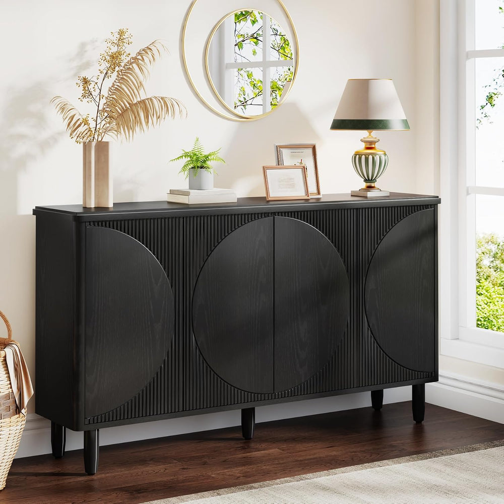 Tribesigns Buffet Cabinet Sideboard with Storage, Modern Storage Cabinet Side...