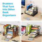 Marbrasse 3 Packs Desk Drawer Organizers, Metal Mesh Dividers with 9 Adjustable Compartments, Pen Organizer for Drawer Tray Box Accessories for Desktop,Kitchen, Makeup(Silver)