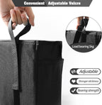 Bseash Bunk Bed Organizer, Bedside Caddy Hanging Bed Organizer Storage Bag with 4 Pockets and 2 Hooks, for College Dorm Rooms Bed, Hospital Bed, Baby Bed Rails, 600D Oxford Cloth (Black)
