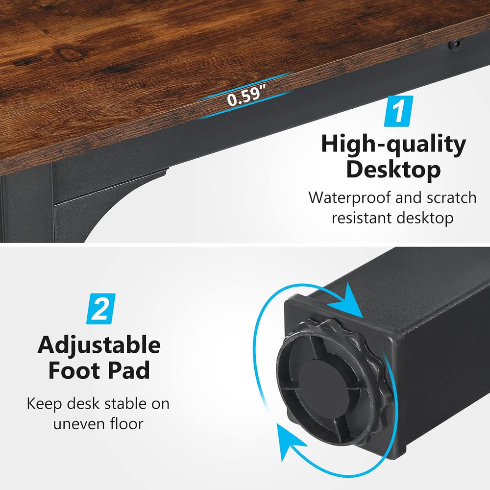 Tribesigns 78.7 Inches Extra Long Computer Desk 2 Person Desk, Double Long De...