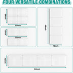 EVERHANGER Metal Pegboard Panels, Heavy Duty Pegboard Wall Organizer, Garage Wall Panels, Tool Storage Organization, 12"X16", 4pcs, White