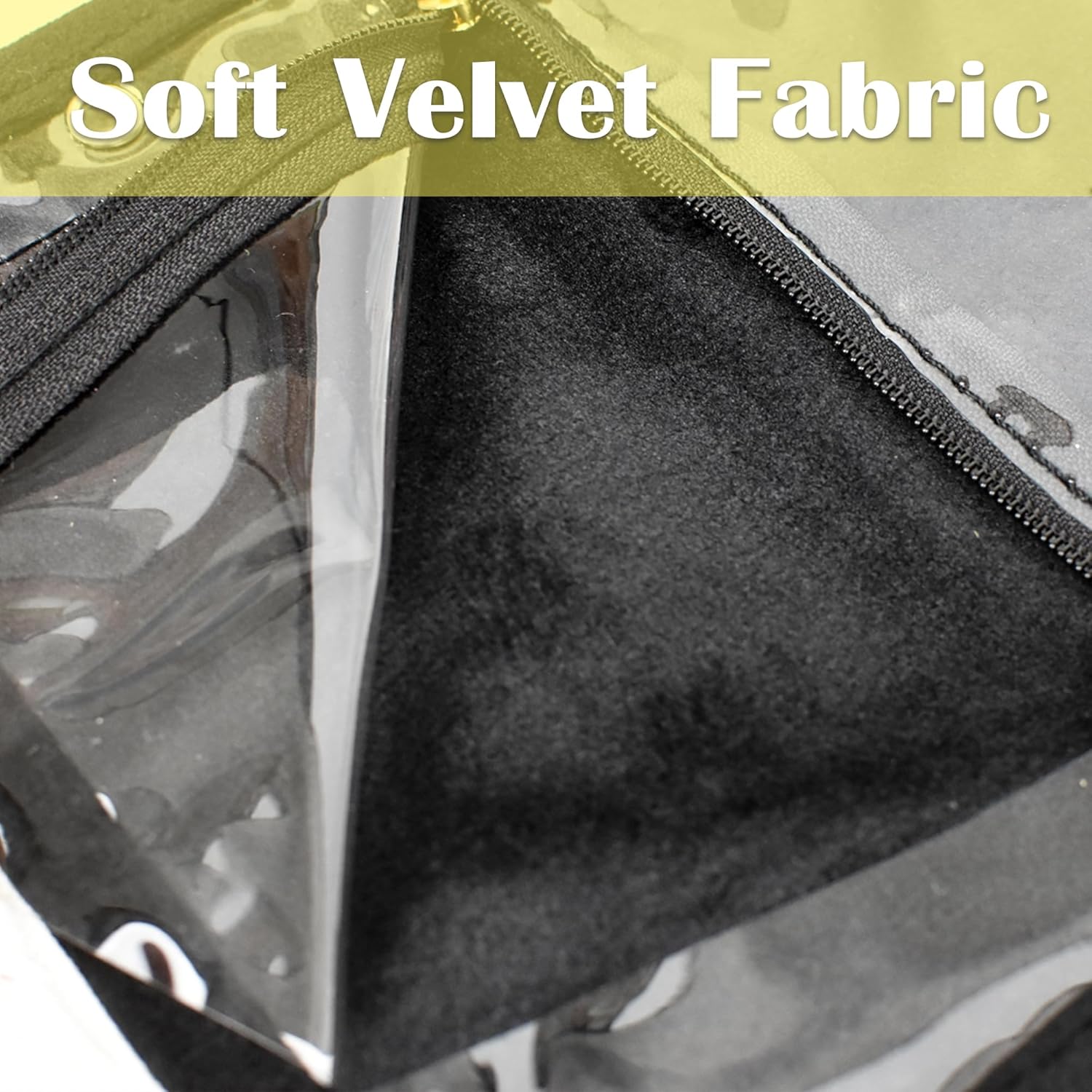 Travel Jewelry Organizer Case,Jewelry Bags for Traveling, Jewelry Binder with 24 Pcs Clear Zipper Velvet Pouches (Inner Pages, 3 PCS)