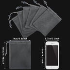 TecUnite 10 Pcs Mesh Bags Drawstring Laundry Bags Large Nylon Mesh Gift Dishwasher Bag with Sliding Drawstring for Kitchen Jewelry Gifts Wedding Favor Home(5.5 x 7.5 Inch,Gray)