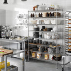 21" Deep x 54" Wide x 86" Height Wire Shelving Kit | 8-Tier | NSF Commercial Storage Rack Unit