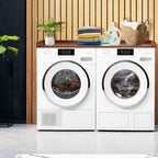 Royxen Laundry Countertop Solid Wood, Countertop for All Front-Loaded Washing Machine and Dryer, Extra Room for Laundry Room, Walnut Color