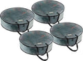 VENO 4 Pack Christmas Wreath Storage Container - 24 Inch Clear Wreath Bag, Christmas Garland and Holiday Decoration Organizers with Zipper and Durable Handles (Clear, 24"-4 Pack)