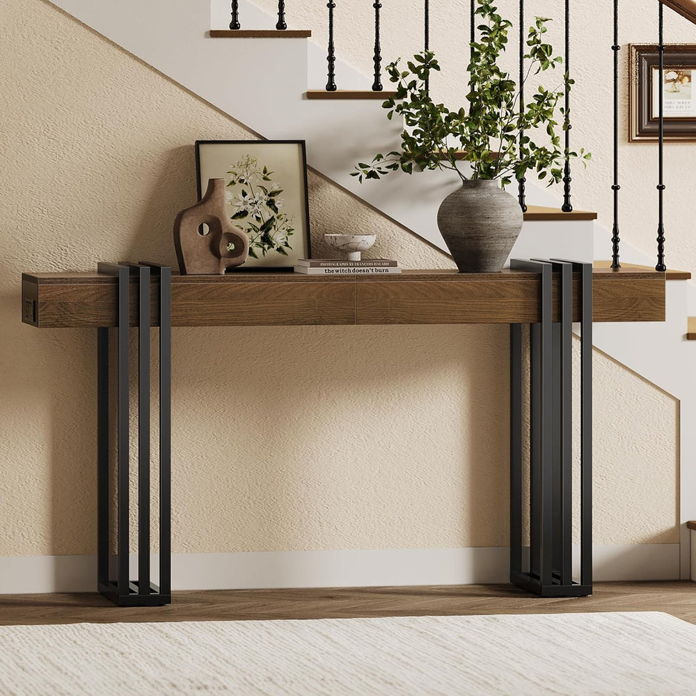 63" Long Console Table for Entryway - Behind Couch Table for Living Room...