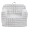 Delta Children Checkered Cozee Chair, Grey