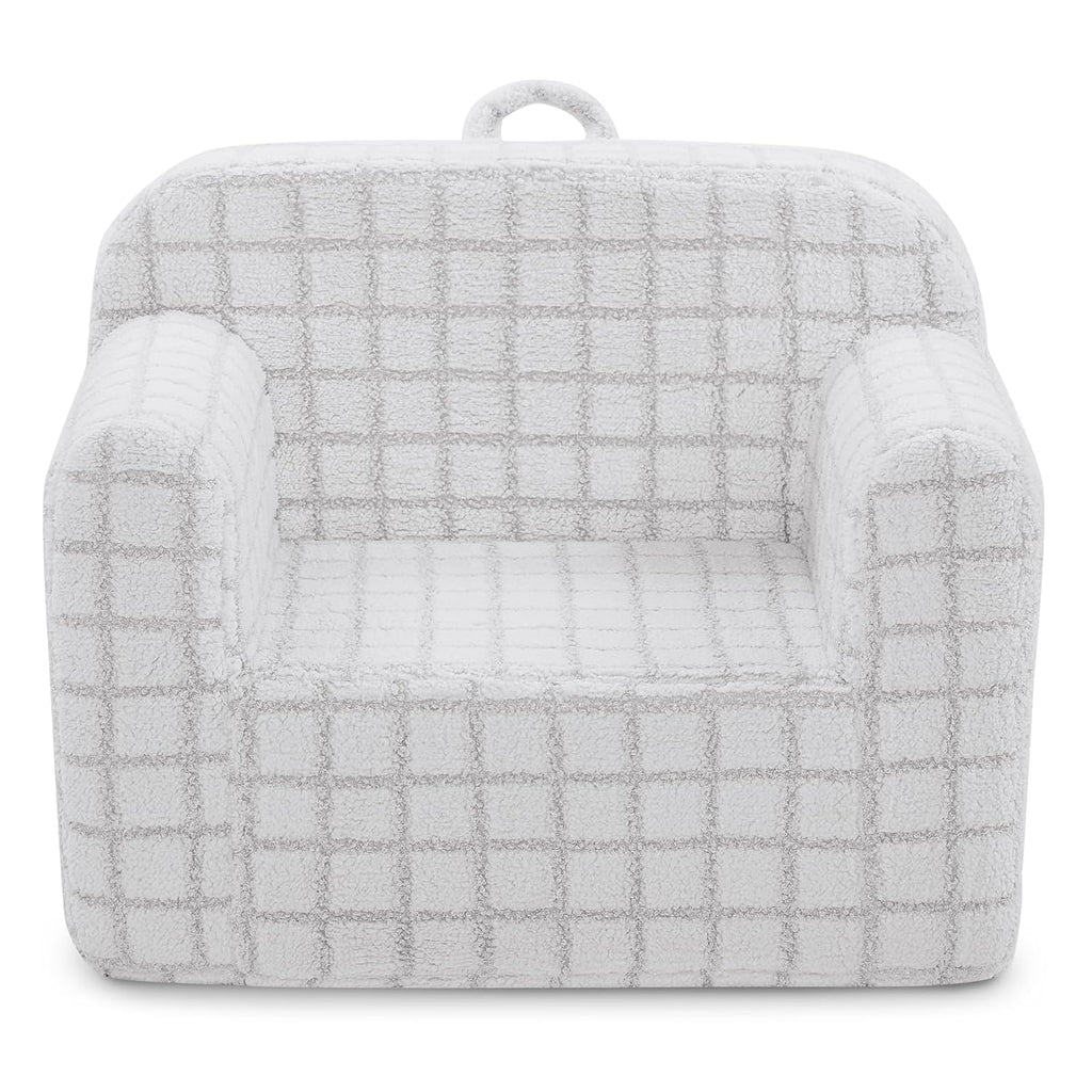 Delta Children Checkered Cozee Chair, Grey