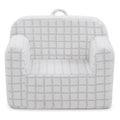 Delta Children Checkered Cozee Chair, Grey