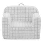 Delta Children Checkered Cozee Chair, Grey