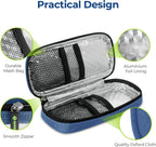 AUVON Insulin Pen Cooler Travel Case with 2 * 90g TSA Approved Ice Packs, Diabetic Medication Insulated Cooling Bag for Insulin Pens and Diabetic Supplies Storage, Compact for Daily Life and Trips