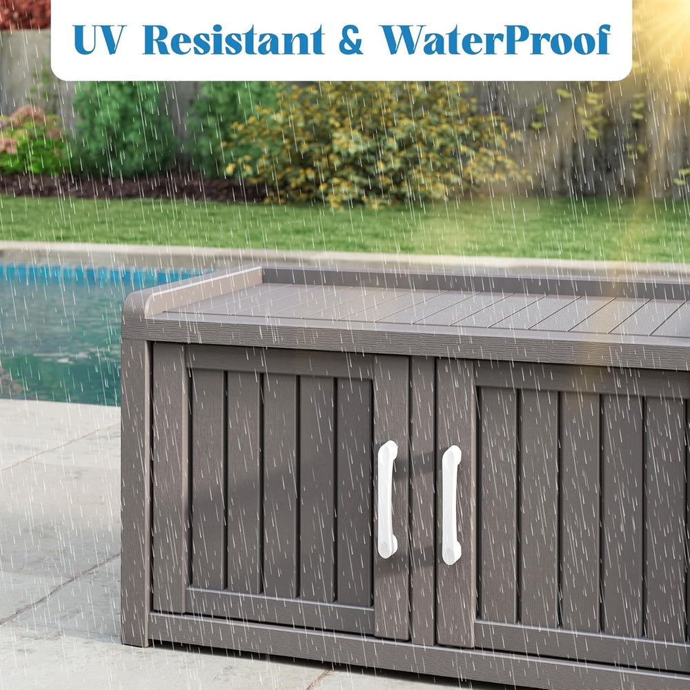 NUNU LAB Shoe Cabinet, Waterproof UV-Resistant Outdoor/Indoor Shoe Storage Ca...