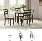 Signature Design by Ashley Gesthaven Modern Indoor Armless Dining Chair, Set of 2, Green & Light Brown