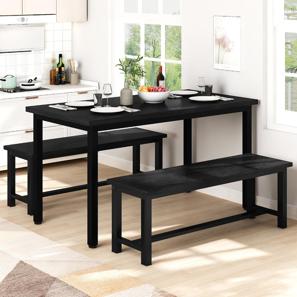 Recaceik Dining Benches, 39 Inch Table Benches, Pair of 2 Benches for Dining ...