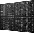 Metal Peg Board Kit with 1/4" Pegboard Accessories,Include 16.5"X13" Peg Board and Extra Thick Pegboard Accessories,Wall Organizer Peg Board Panels Tool Organizer Storage System (98)