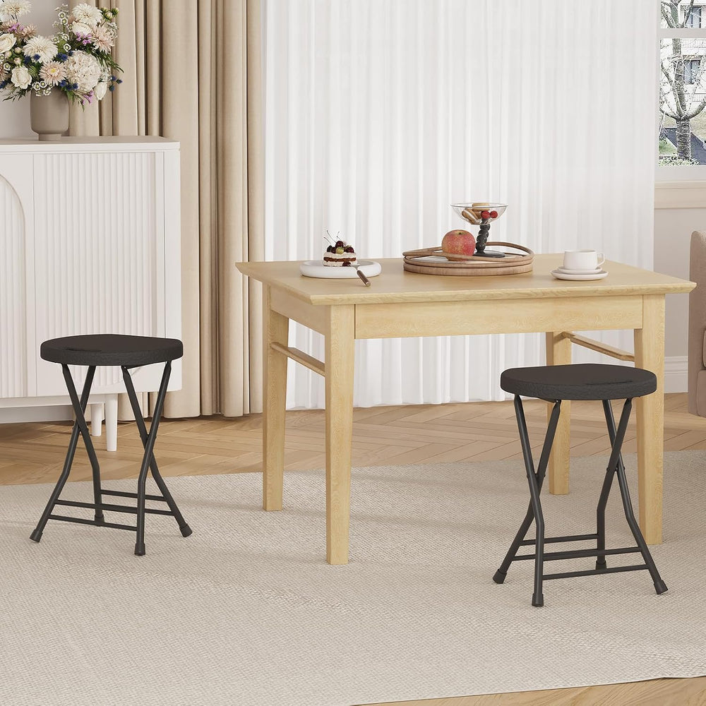 Garvee Folding Stool, Backless 18-Inch Stool, Portable with Handle, Foldable ...