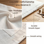 100% Lyocell Cashmere Sweater Storage Bags,Gift Set(2 Bag,2 Block) | Luxury Breathable Sweater Bag for Cashmere,Wool,18x15 inch,Garment Organizer for Closet & Travel,Small-Batch Handcrafted