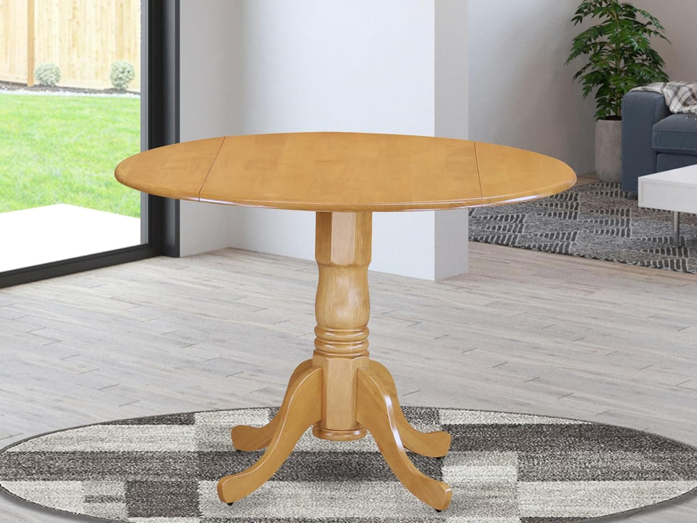 East West Furniture DLT-OAK-TP Dublin Dining Room Table - a Round kitchen Tab...