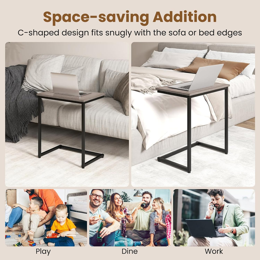 GOFLAME Nesting Coffee Tables Set of 3, Rectangular Nesting Center Table with...