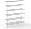 21" Deep x 72" Wide x 86" Height Wire Shelving Kit | 6-Tier | NSF Commercial Storage Rack Unit