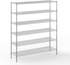 21" Deep x 72" Wide x 86" Height Wire Shelving Kit | 6-Tier | NSF Commercial Storage Rack Unit