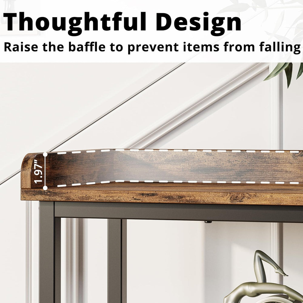 IRONCK Console Table with Power Outlet, One Piece Top, Sofa Table 55" | ...
