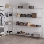 18" Deep x 72" Wide x 74" Height Wire Shelving Kit | 4-Tier | NSF Commercial Storage Rack Unit