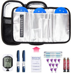 YOUSHARES Insulin Cooler Travel Case - EVA Protective Diabetic Medication Cooling Bag, Refrigerated Insulated Storage Kit for Insulin Pen and Diabetes Supplies with 3 TSA Approved Ice Packs