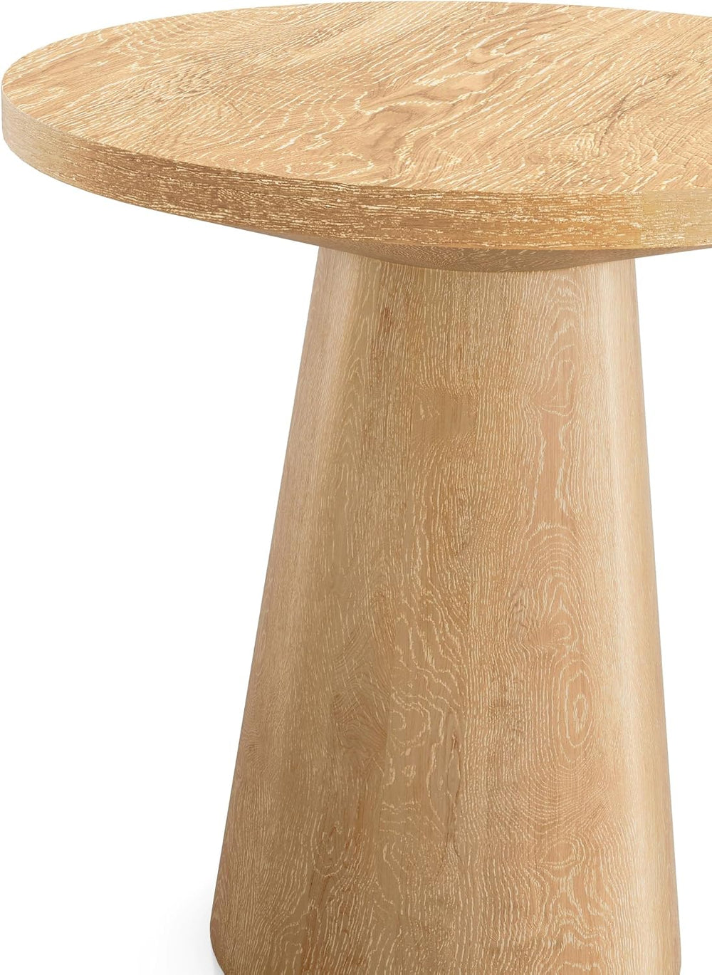 Furniture of America Lestara Modern Solid Wood 2-Piece Brown 29-inch Round En...