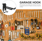 Heavy Duty Garage Storage Hook for Tools and Ladders Sturdy Wall Mount Utility Hanger for Bikes Garden Hoses Brooms and Shovels Multipurpose Organizer