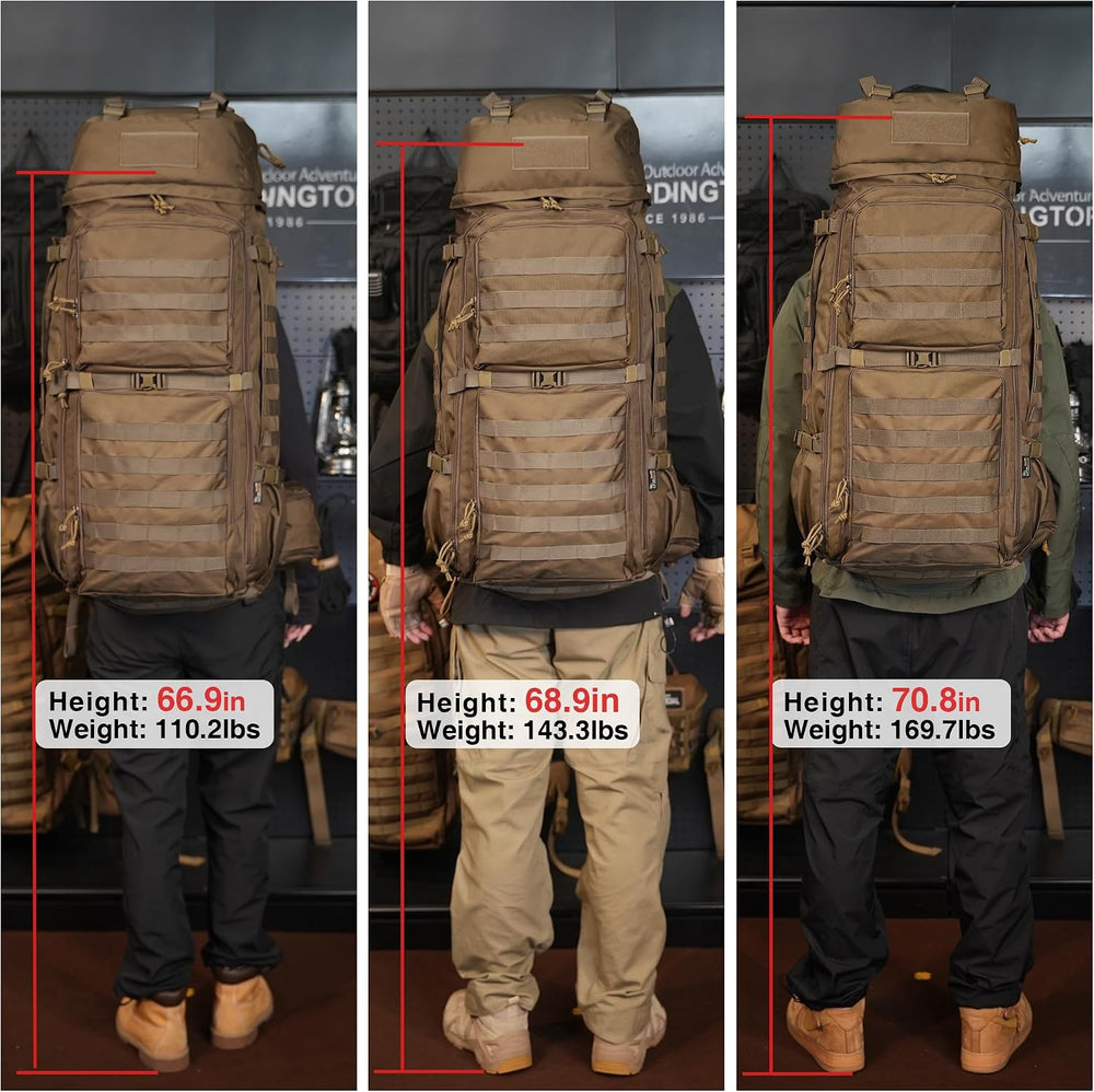 Mardingtop 75L Molle Hiking Internal Frame Backpacks