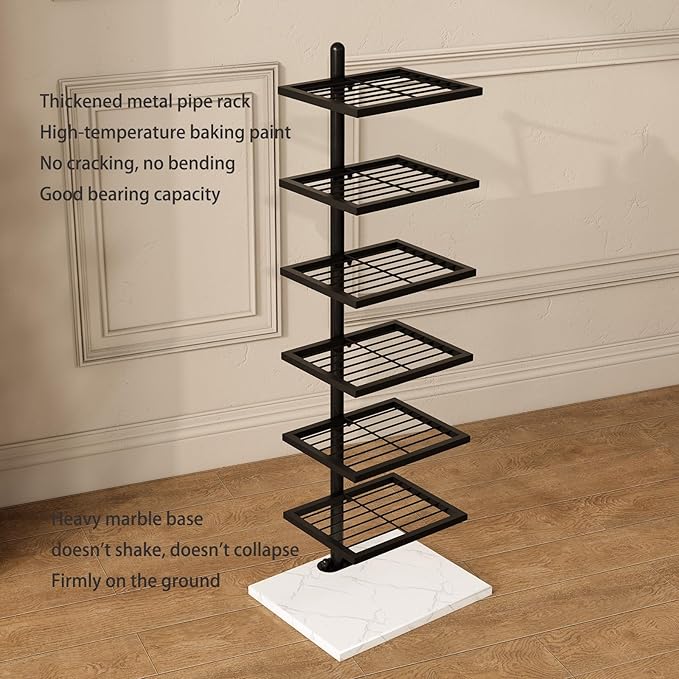Vertical Bookshelf,Metal Spine Book Tower,Small Bookshelf for Small Spaces,Fl...