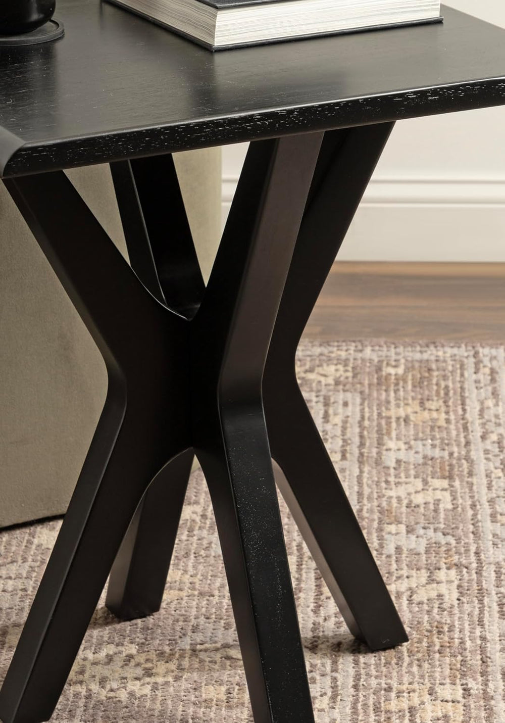 Kate and Laurel Yates Mid-Century Modern Wooden Rectangle Side Table, 22 x 18...