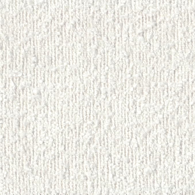 Homepop Home Decor | Upholstered Dining Chairs with Low Back |Decorative Home Furniture, Cream Boucle (Single Pack)