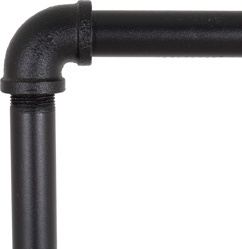 Industrial Pipe Double Rail Clothing Rack by William Robert's Vintage