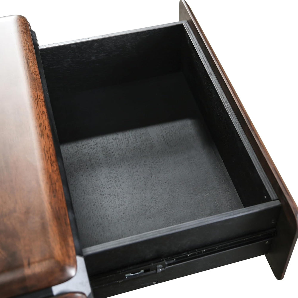 Furniture of America Nazaen Modern 2-Piece Coffee Table Set, Rich Walnut | So...