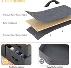 DWVO Dresser for Bedroom, Fabric Dresser with 8 Drawers, Chest of Drawers for Closet, Living Room