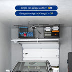 FLEXIMOUNTS 2x3 Overhead Garage Storage Rack, Adjustable Organization System, Heavy-Duty Metal Ceiling Racks, 155lbs Weight Capacity, Black, Classic Series