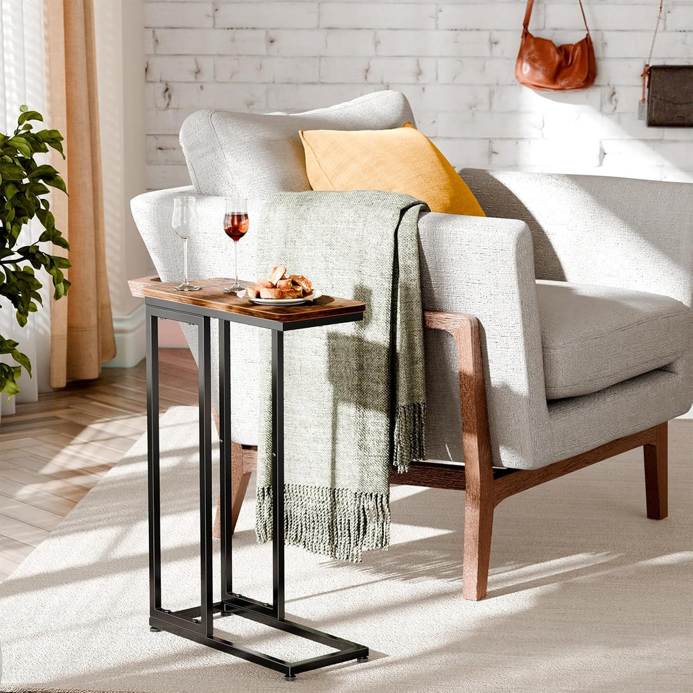 Simple Trending C Shaped Side Table, End Table Set of 2, Sofa Couch Table TV ...