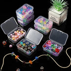 SATINIOR 48 Packs Clear Small Plastic Containers Transparent Storage Box with Hinged Lid for Small Items Crafts Jewelry (2.52 x 1.73 x 0.79 Inches) (CH-SATINIOR-423619)