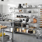 24" Deep x 60" Wide x 74" Height Wire Shelving Kit | 6-Tier | NSF Commercial Storage Rack Unit
